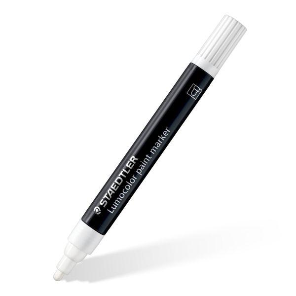 Marcador Acrílico Permanente STAEDTLER Lumocolor 349 (Branco)