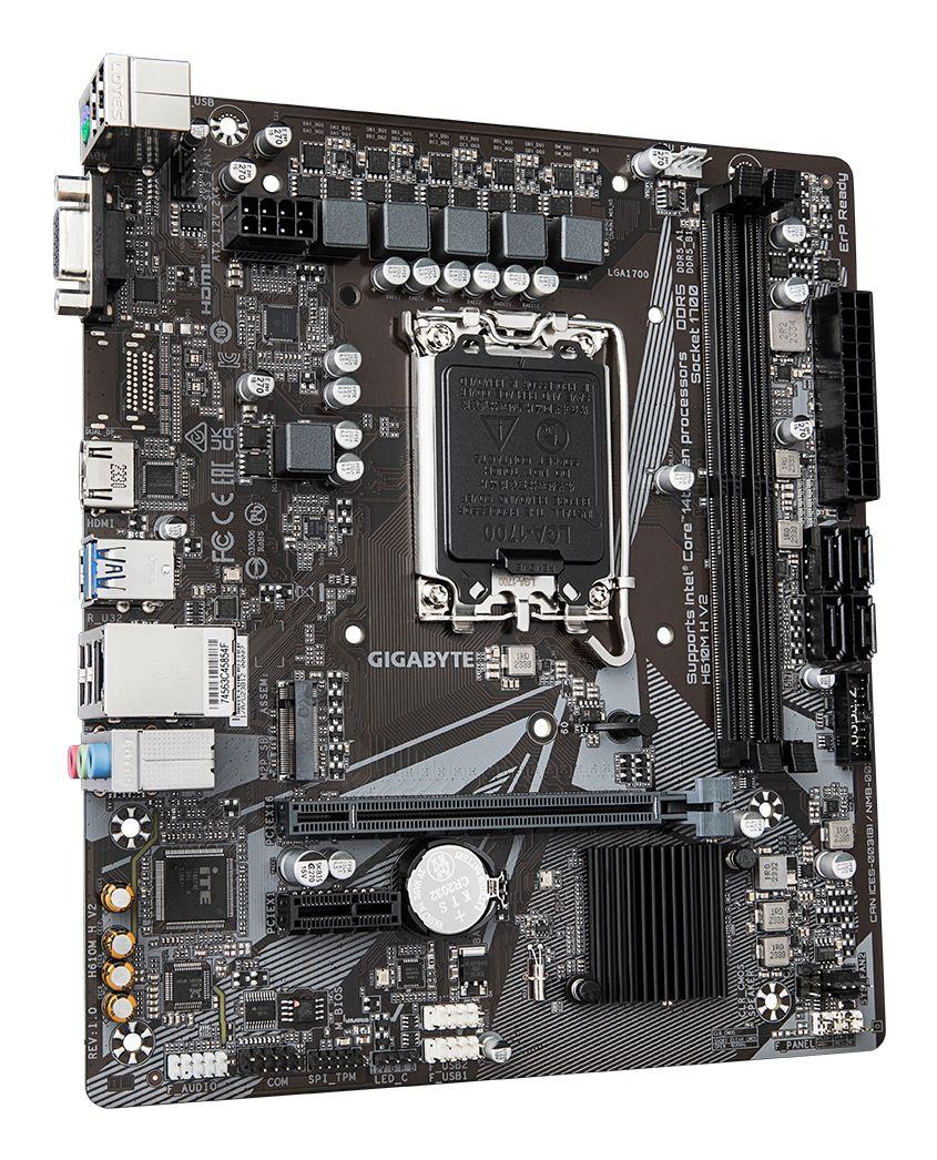 Motherboard GIGABYTE H610M H V2 (LGA 1700 - micro ATX - HD Graphics - Preto) — miniatura 3