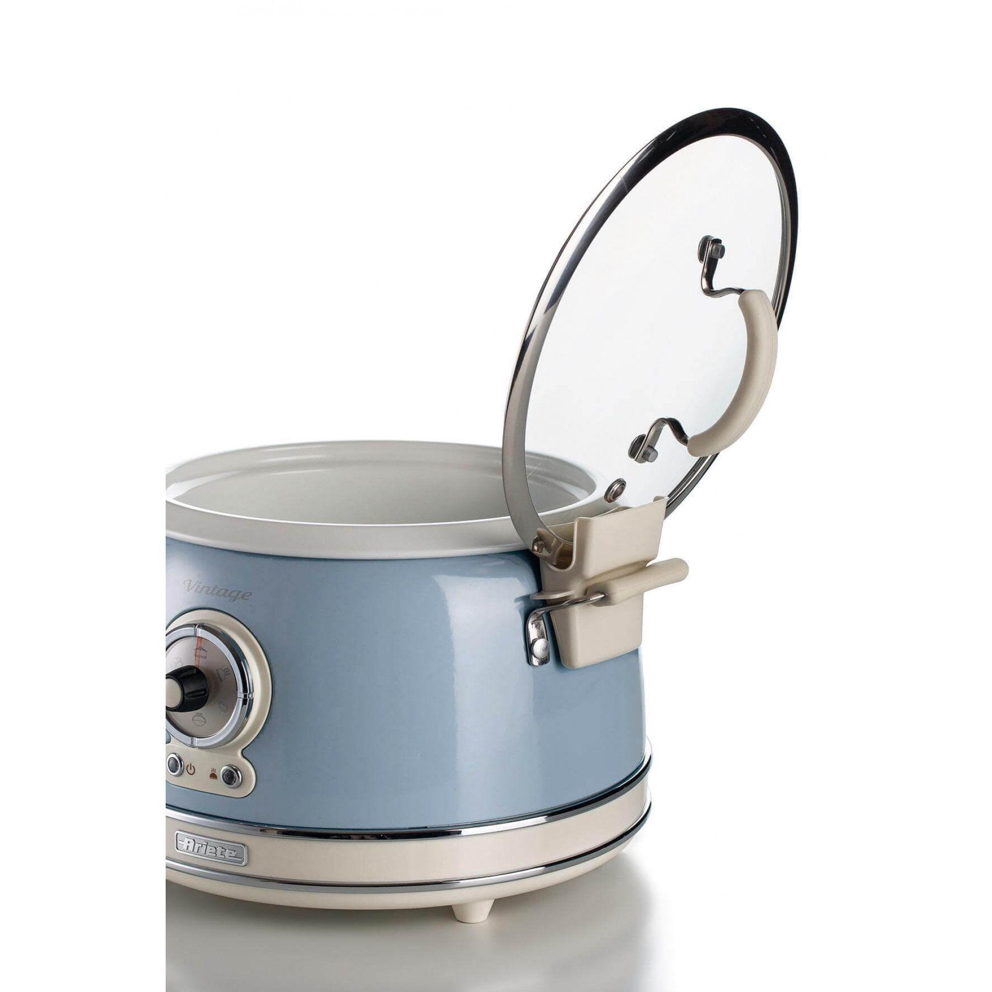 Panela Elétrica Multifuncional ARIETE Vintage 2904/05 (Altura 27,5 cm - Azul Claro) — miniatura 4