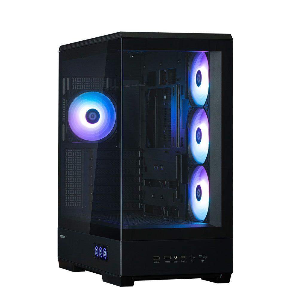Caixa de Computador ZALMAN P50 DS (ATX, Micro ATX, Mini-ITX - Midi Tower - Plástico, aço, vidro temperado - Preto) — miniatura 2