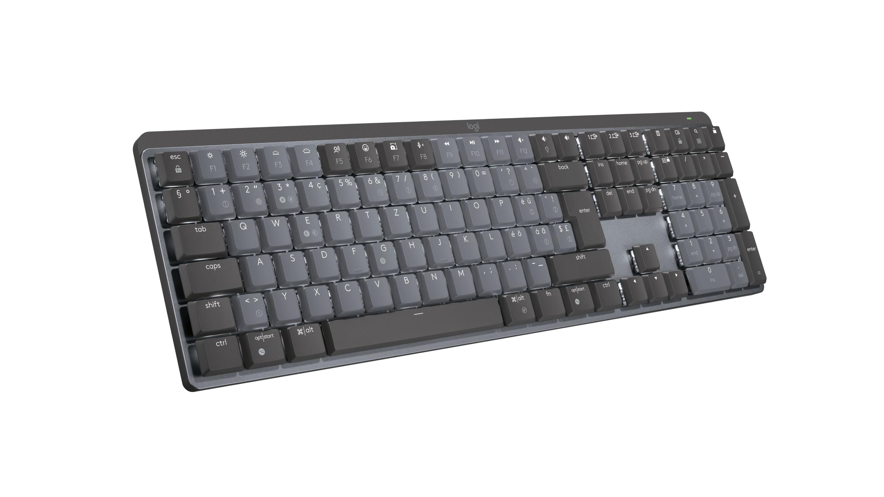 Teclado LOGITECH MX Mechanical (Suíço - Logitech Tactile - Tamanho completo - Grafite) — miniatura 7