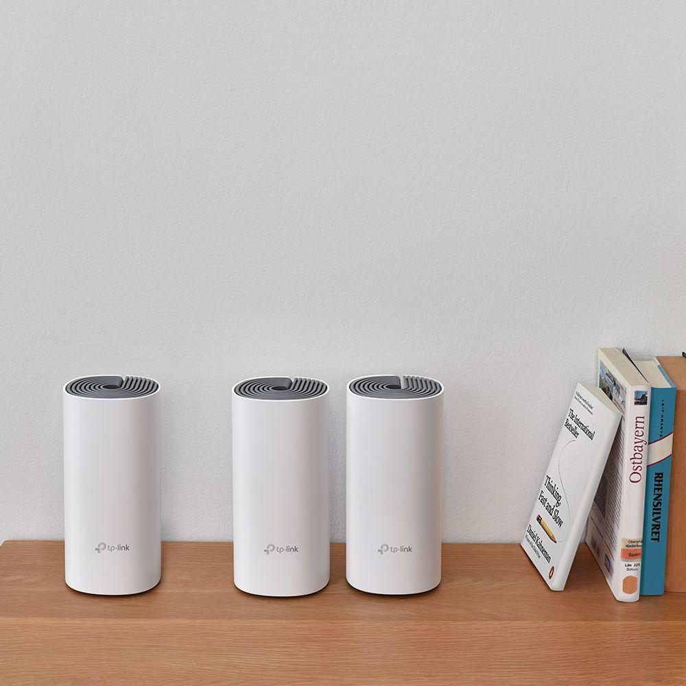 Sistema Mesh Wi-Fi TP-LINK Deco E4 (3-Pack) (Wi-Fi 5 - 1167 Mbit/s - Banda dupla - Branco e Cinzento) — miniatura 3
