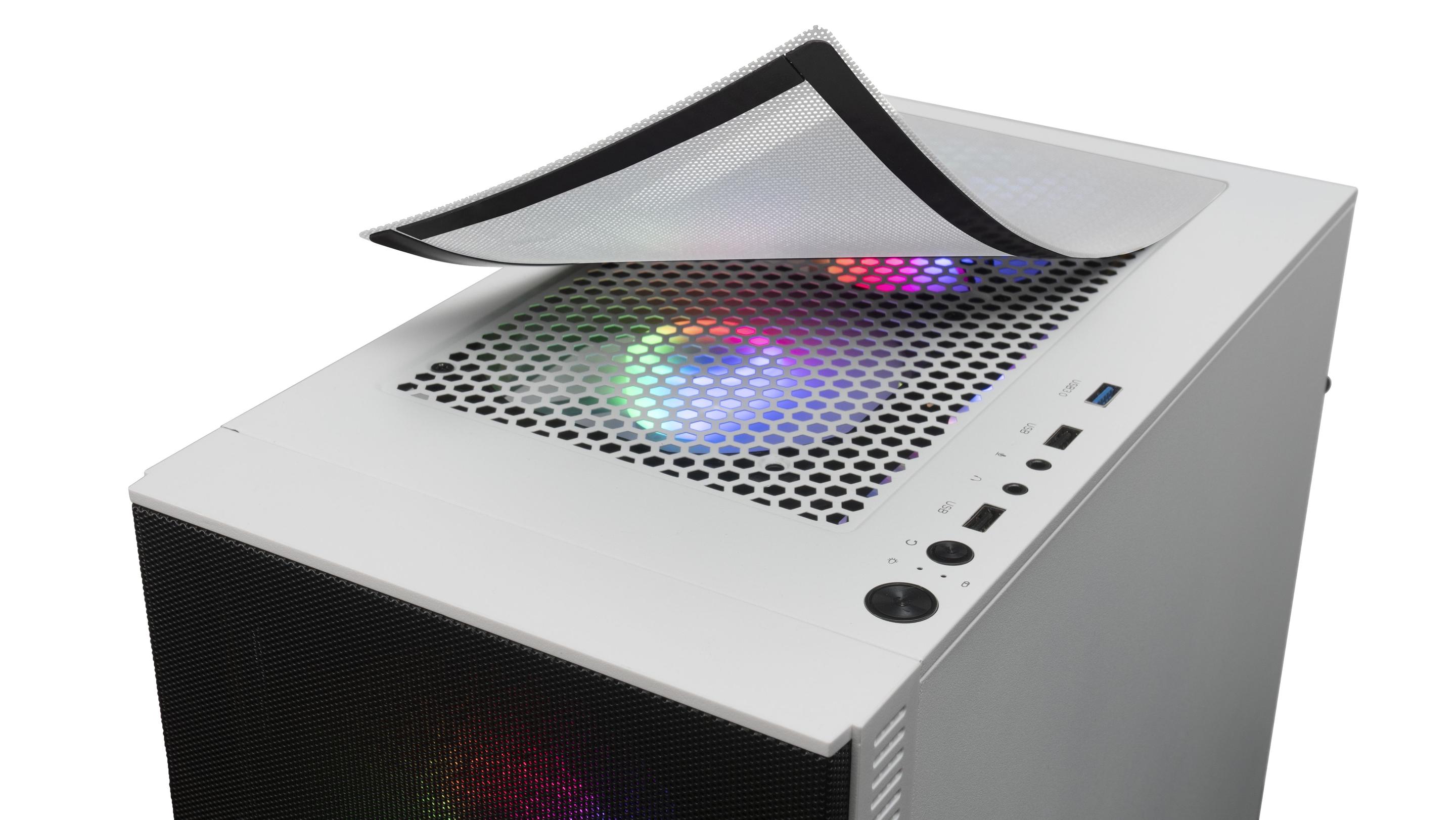 Caixa PC MARS GAMING MCZW (micro ATX, Mini-ITX - Mini Tower - 16 cm - Branco) — miniatura 7