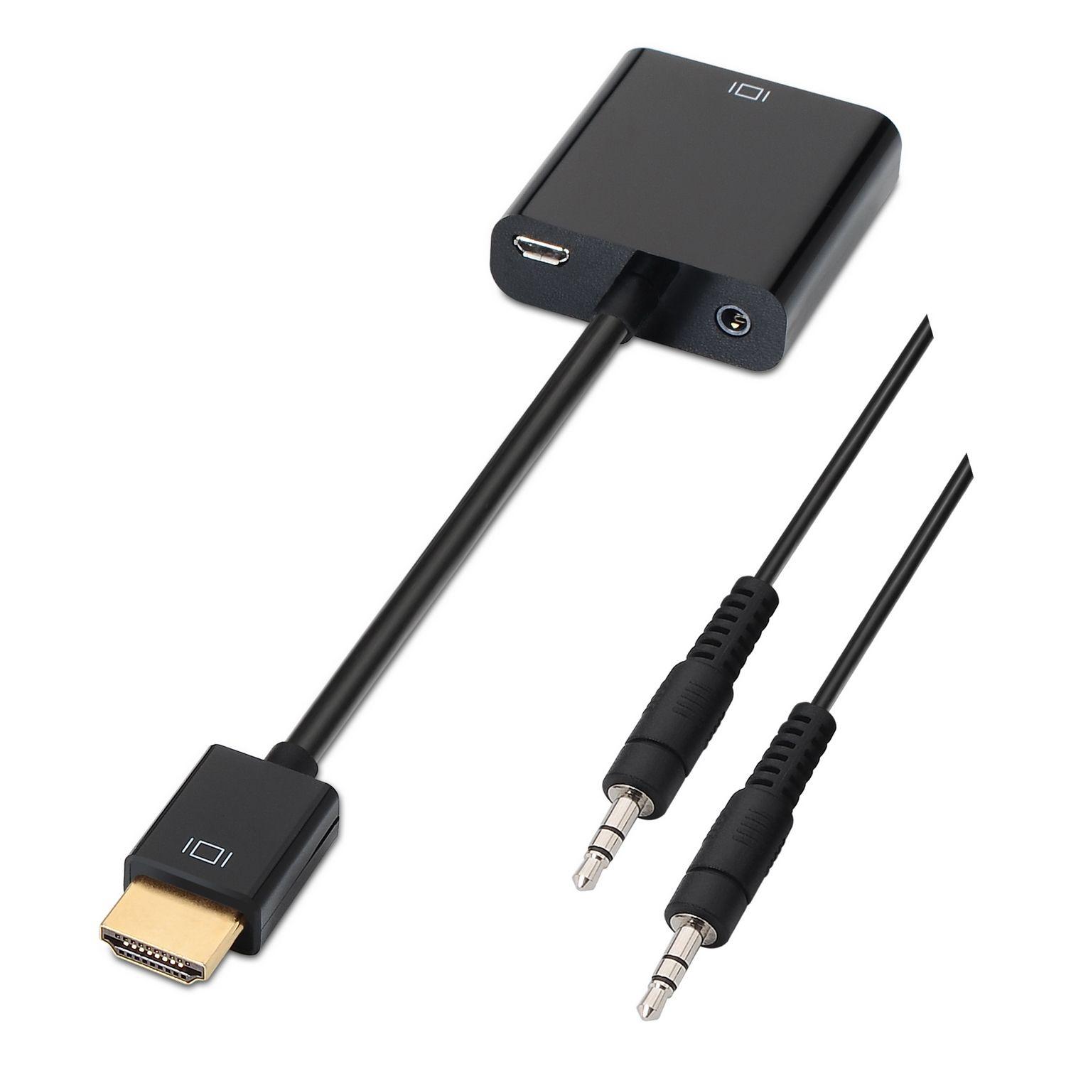 Conversor HDMI para VGA AISENS A122-0126 (0,1 m - SVGA + 3,5 mm - Preto), miniatura 2