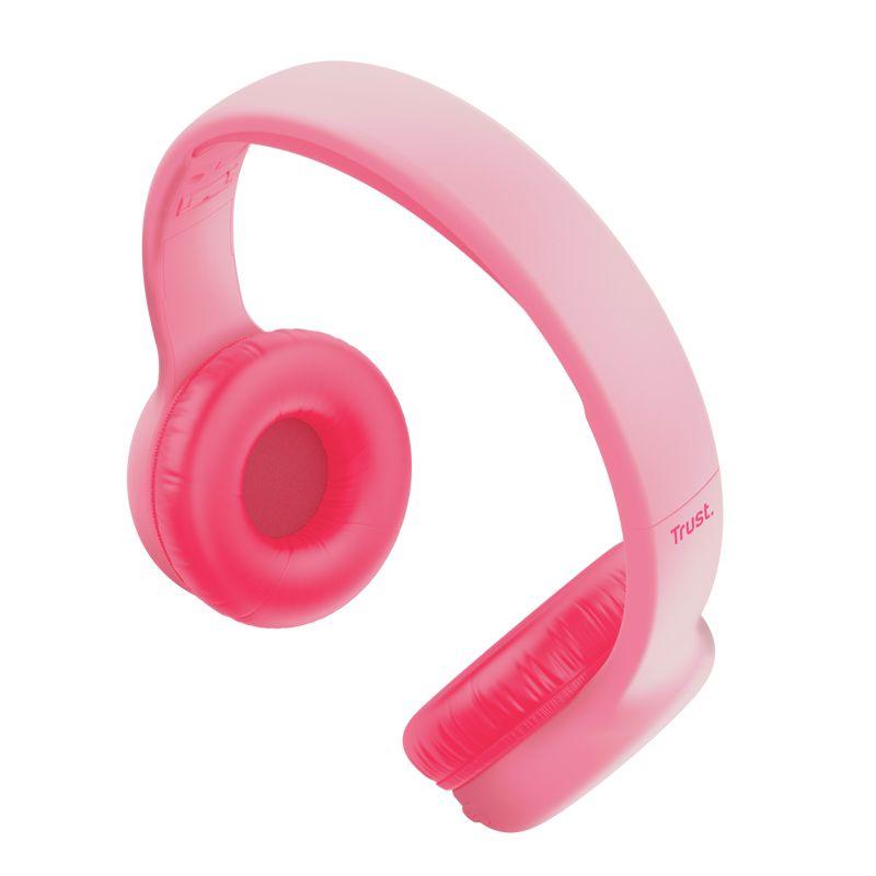Auscultadores TRUST Nouna (Binaural - Com fios e sem fios - Supra-aural - Rosa), miniatura 3