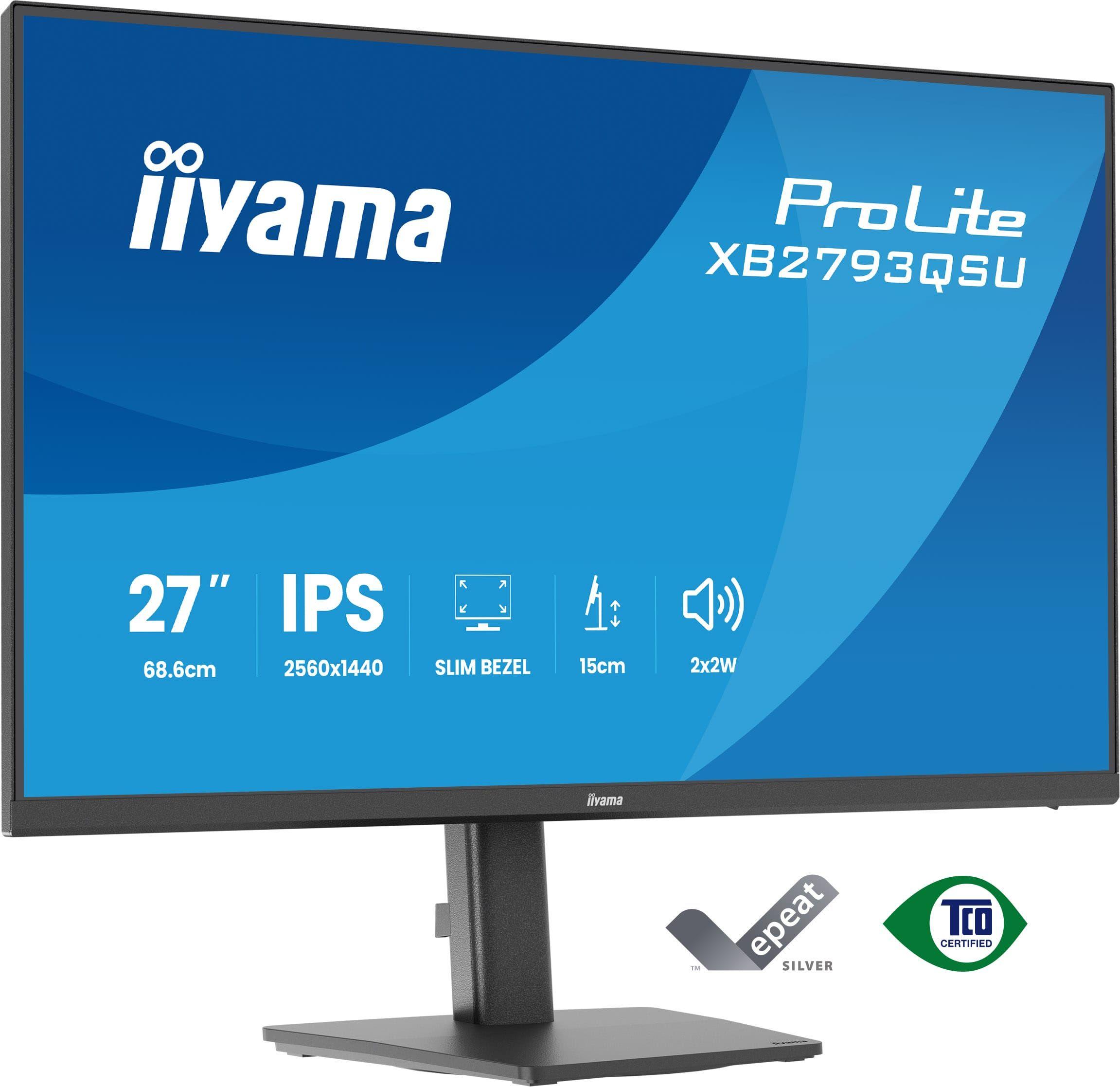 Monitor IIYAMA ProLite XB2793QSU-B1 (27" - IPS - 75 Hz - Preto)