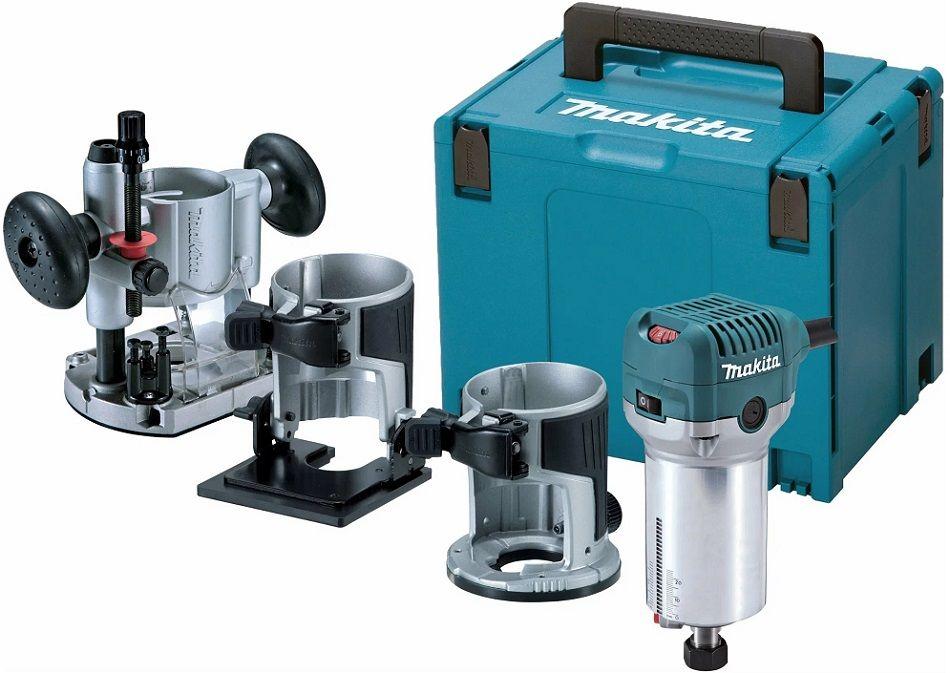 Tupia Multifunções MAKITA RT0702CX2J (710 W - 10.000–34.000 rpm - Preto, Cinzento e Verde-azulado), miniatura 2
