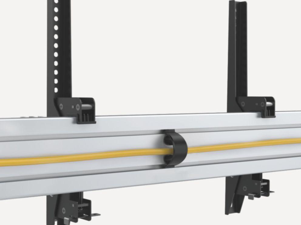 Suporte de Teto para 3 Televisores EQUIP 650374 (45"-50" - Preto e Prateado), miniatura 2