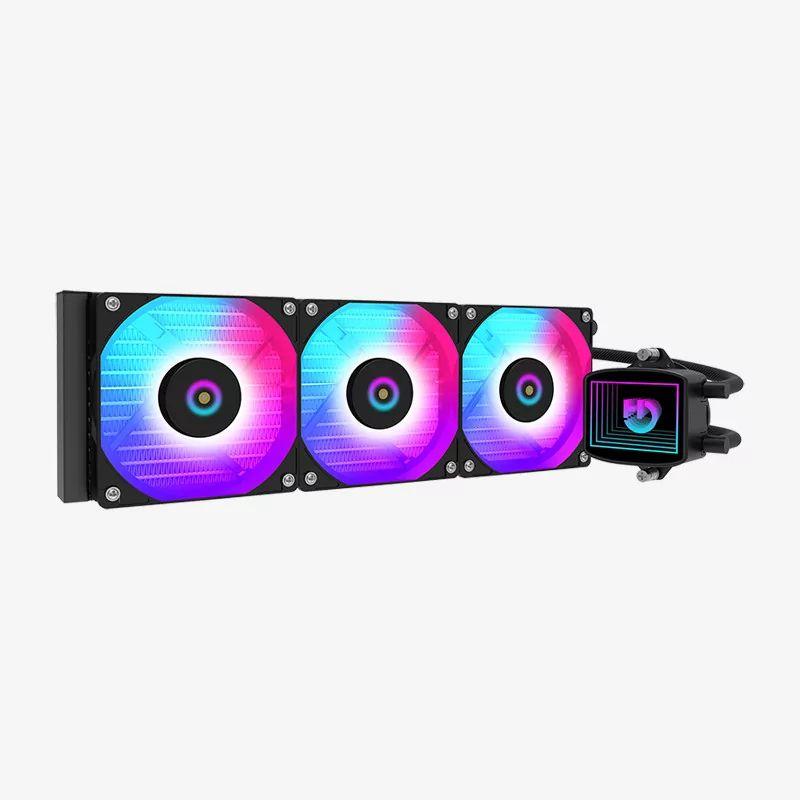 Sistema de Arrefecimento Líquido para CPU HIDITEC LQ360 (Kit de arrefecimento líquido - Multi - ARGB - Preto)