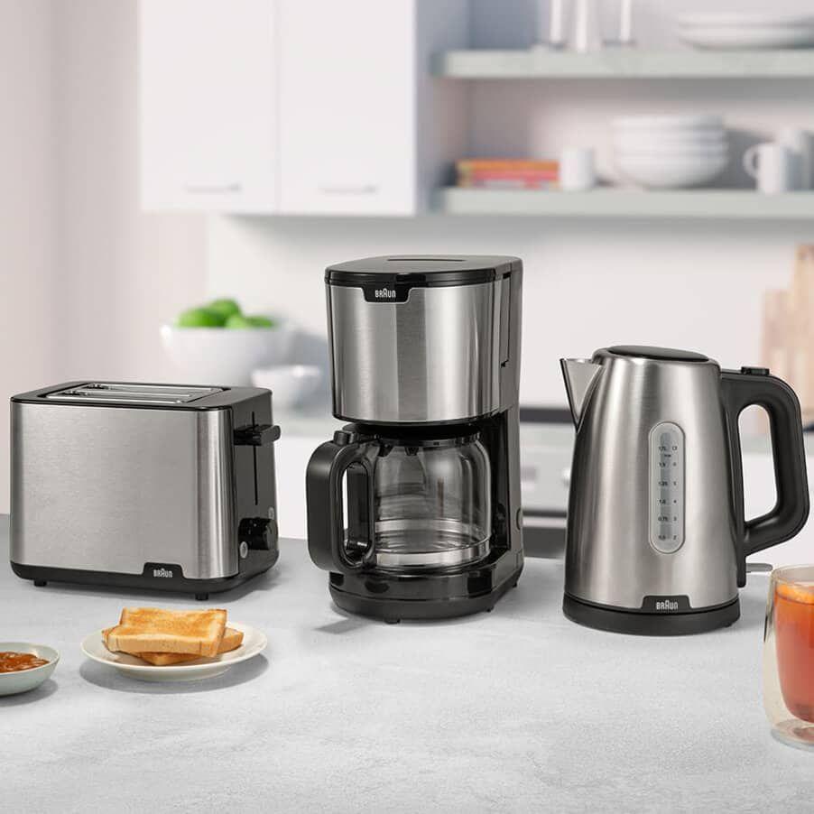 Jarro Elétrico BRAUN PurShine WK 1500 (2200 W - 1,7 l - Metal - Preto/Inox), miniatura 7