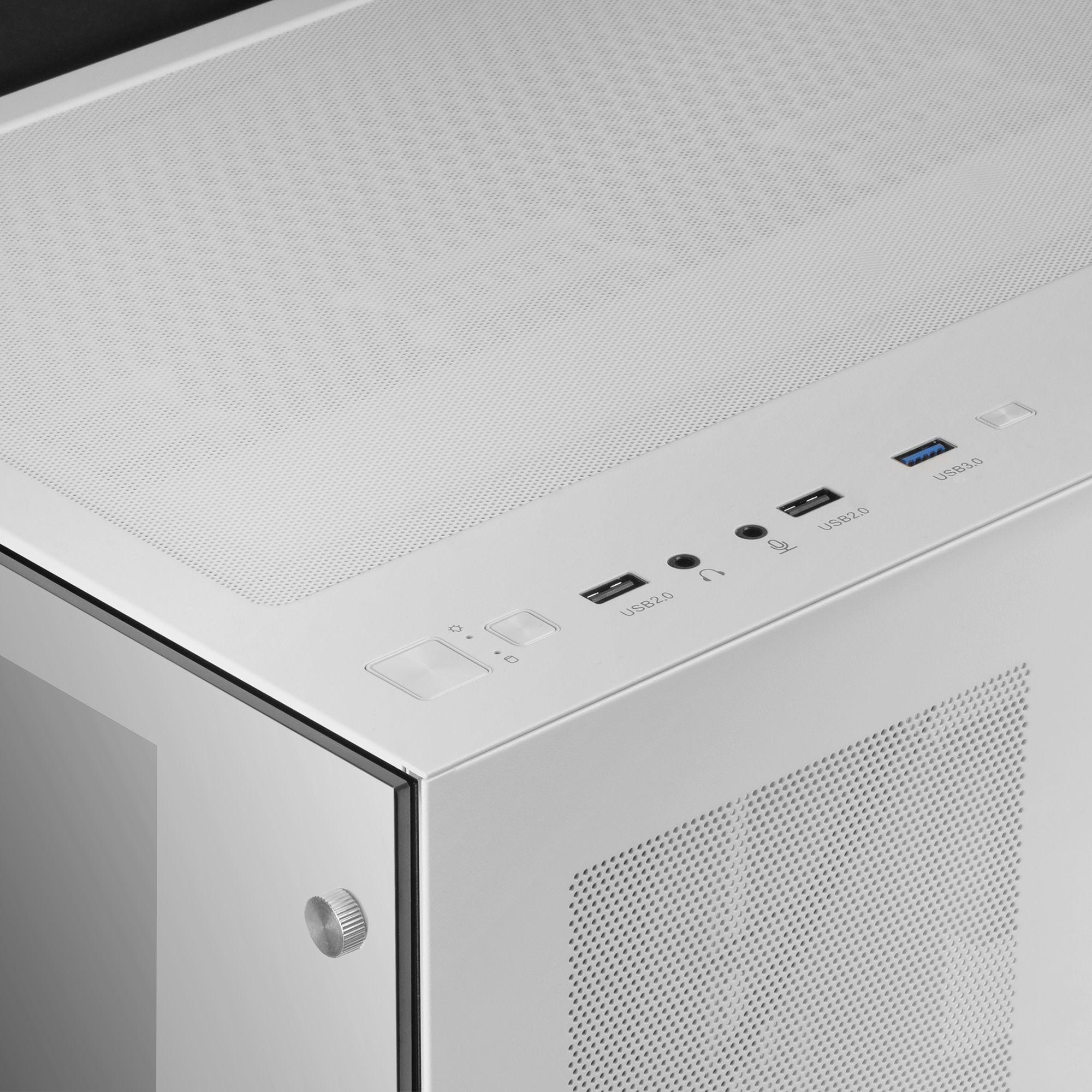 Caixa PC MARS GAMING MCV3 (Tower - Vidro temperado - 16,2 cm - Branco) — miniatura 3
