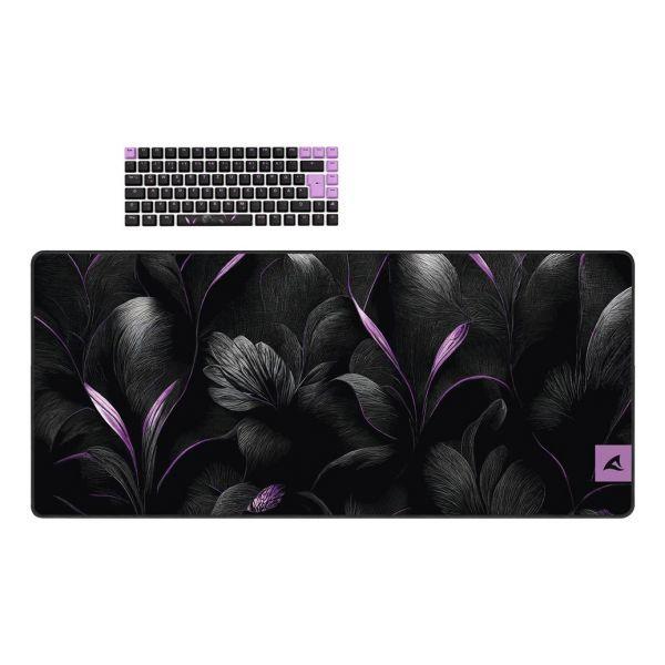 Teclado SHARKOON SKILLER SGK50 S3 Design Bundle D2 (Internacional - Mecânico - 75% - Preto/Roxo)