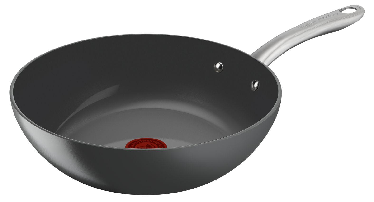 Wok TEFAL Renew+ C4241953 (Altura 8,7 cm - Cinzento)