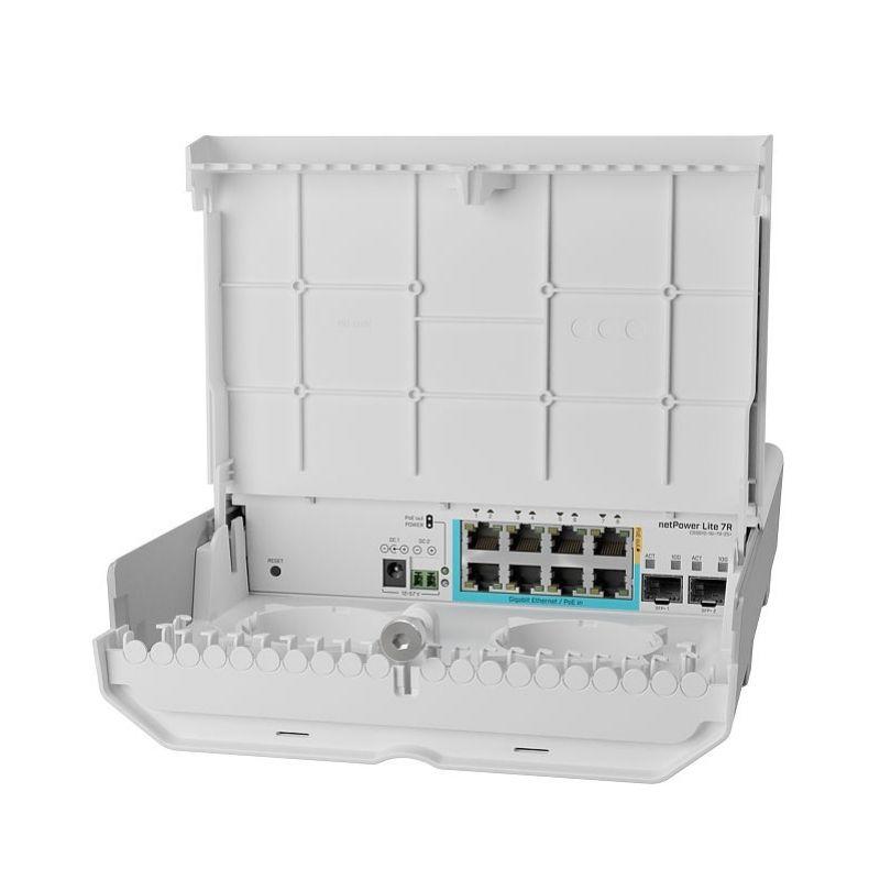 Switch MIKROTIK netPower Lite 7R CSS610-1Gi-7R-2S+OUT (Gigabit Ethernet - Branco) — miniatura 2
