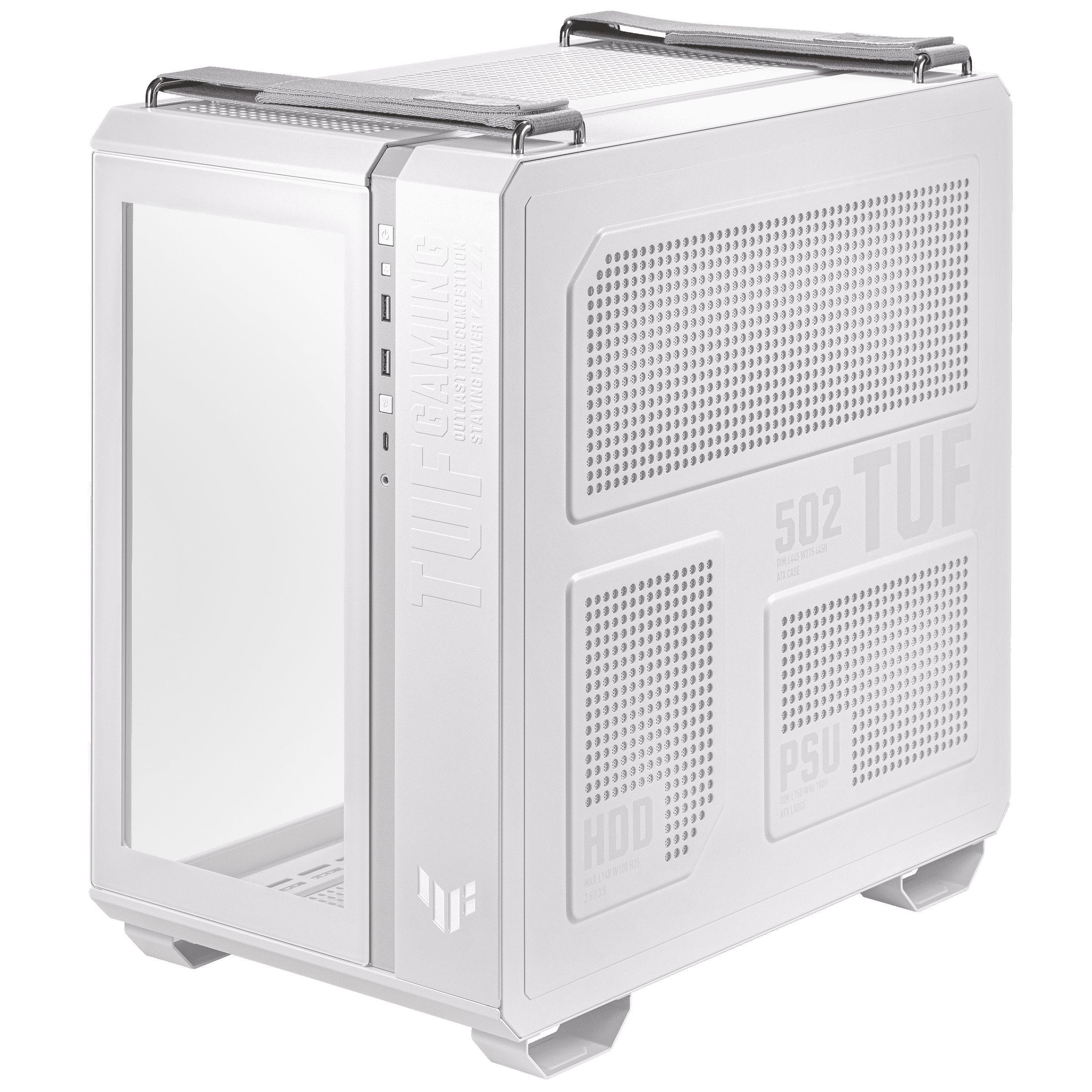 Caixa PC ASUS TUF Gaming GT502 PLUS (ATX, micro ATX, Mini-ITX - Midi Tower - 16,3 cm - Branco)