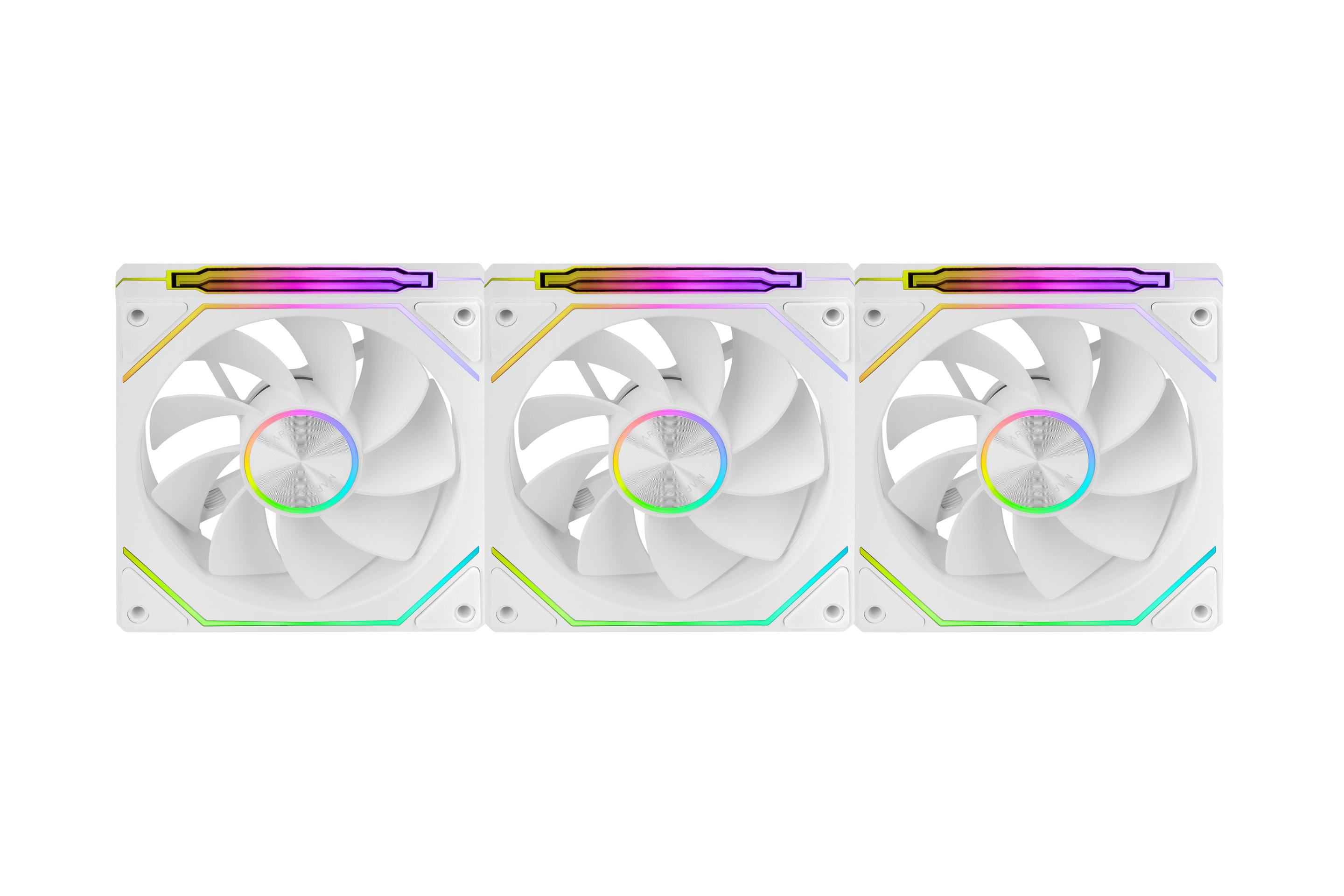 Ventoinhas para Caixa PC MARS GAMING MF-LINKFINITYKIT2RW (ARGB - Branco)