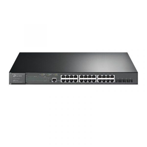 Switch Gerido TP-LINK TL-SG3428XMP (Gigabit Ethernet - 10, 100, 1000 Mbit/s - 12 MB - Preto) — miniatura 2