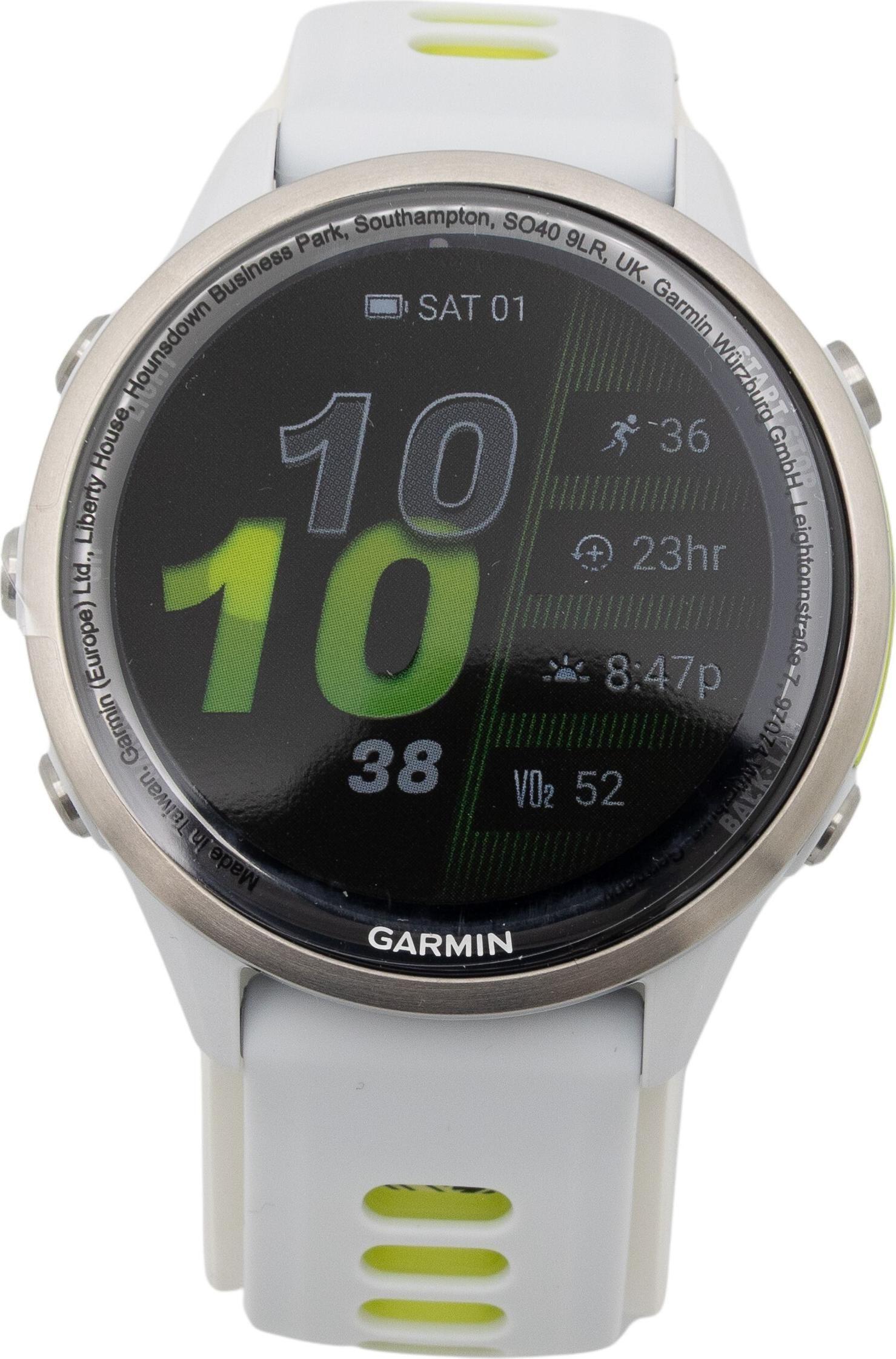 Smartwatch GARMIN Forerunner 970 (47 mm - AMOLED 1,4" - GPS - Branco/Titânio)