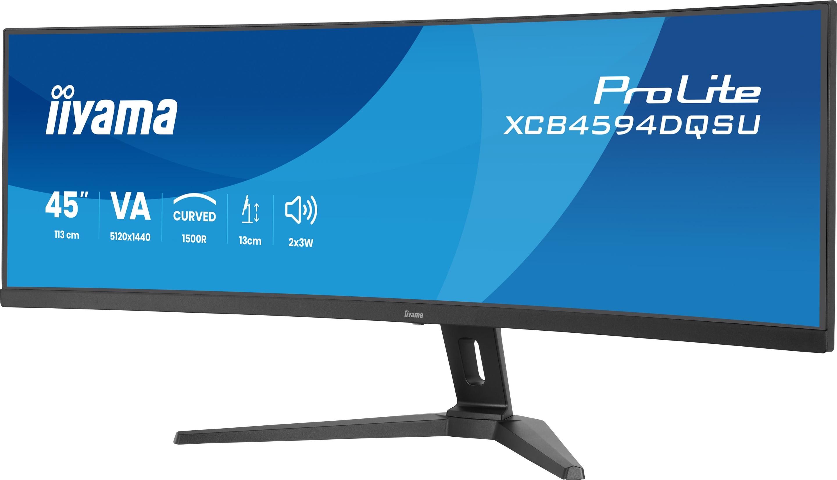 Monitor IIYAMA ProLite XCB4594DQSU-B1 (44,5" - VA - 75 Hz - Preto) — miniatura 4