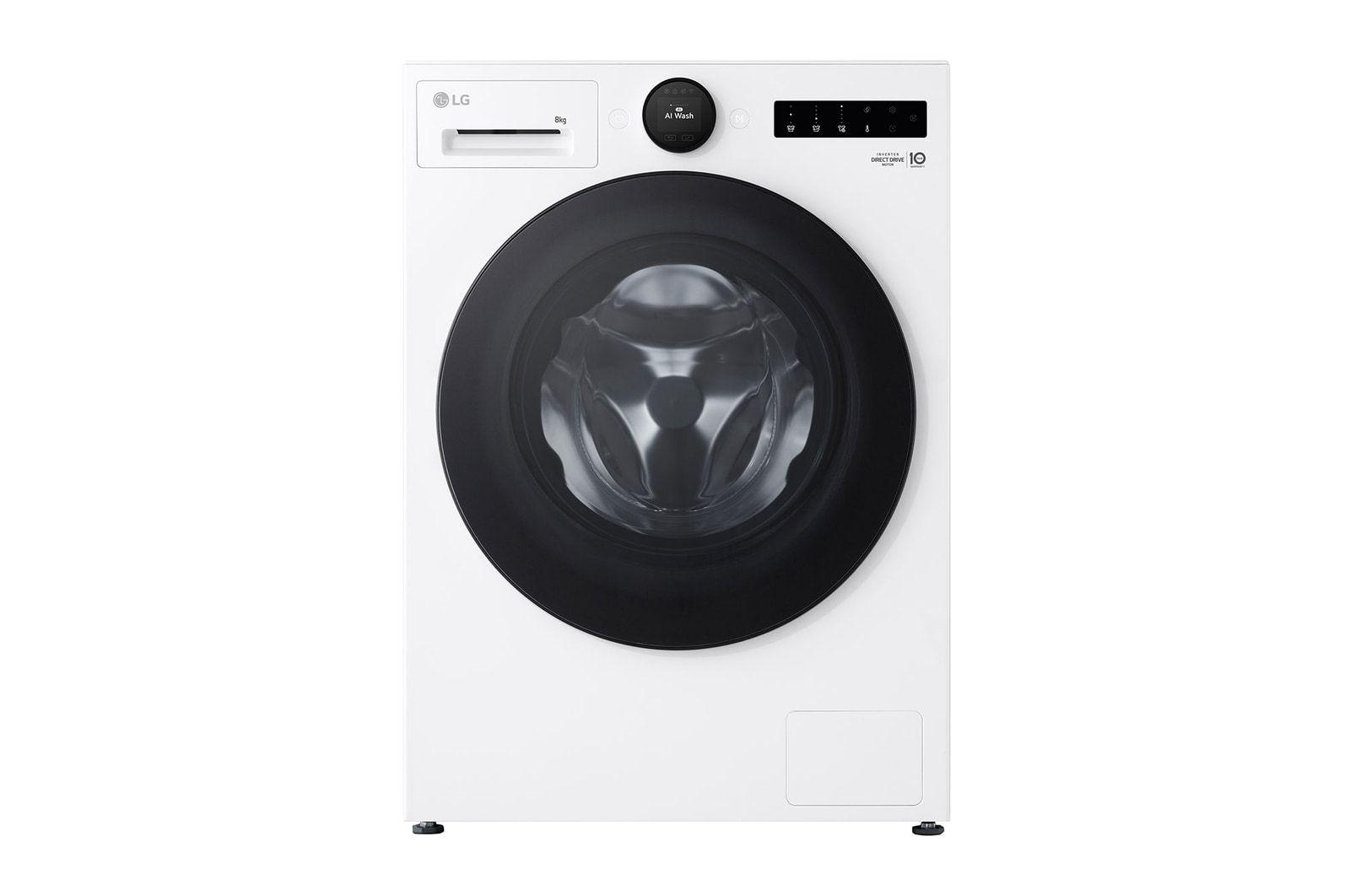 Máquina de Lavar Roupa Independente LG F4WX808YC (1400 RPM - B - A - Branco)