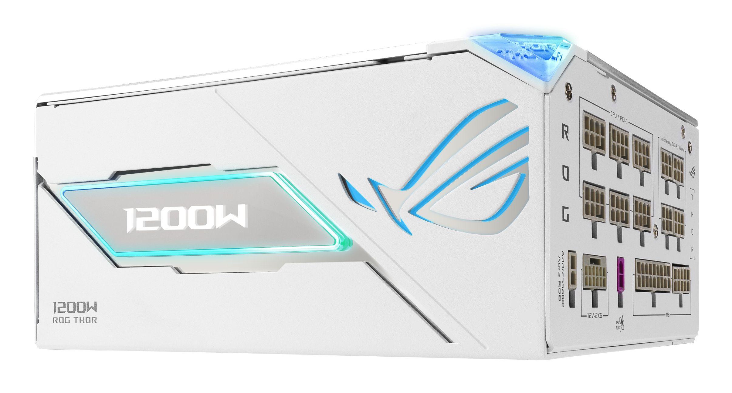 Fonte de Alimentação ASUS ROG Thor 1200P3 White Gaming Edition (ATX - 1200 W - 80 Plus Platinum - Branco), miniatura 6