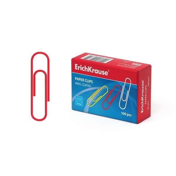 Clips para Papel ERICHKRAUSE Classic 24872 (Arame de aço revestido a vinil - Coloridos)