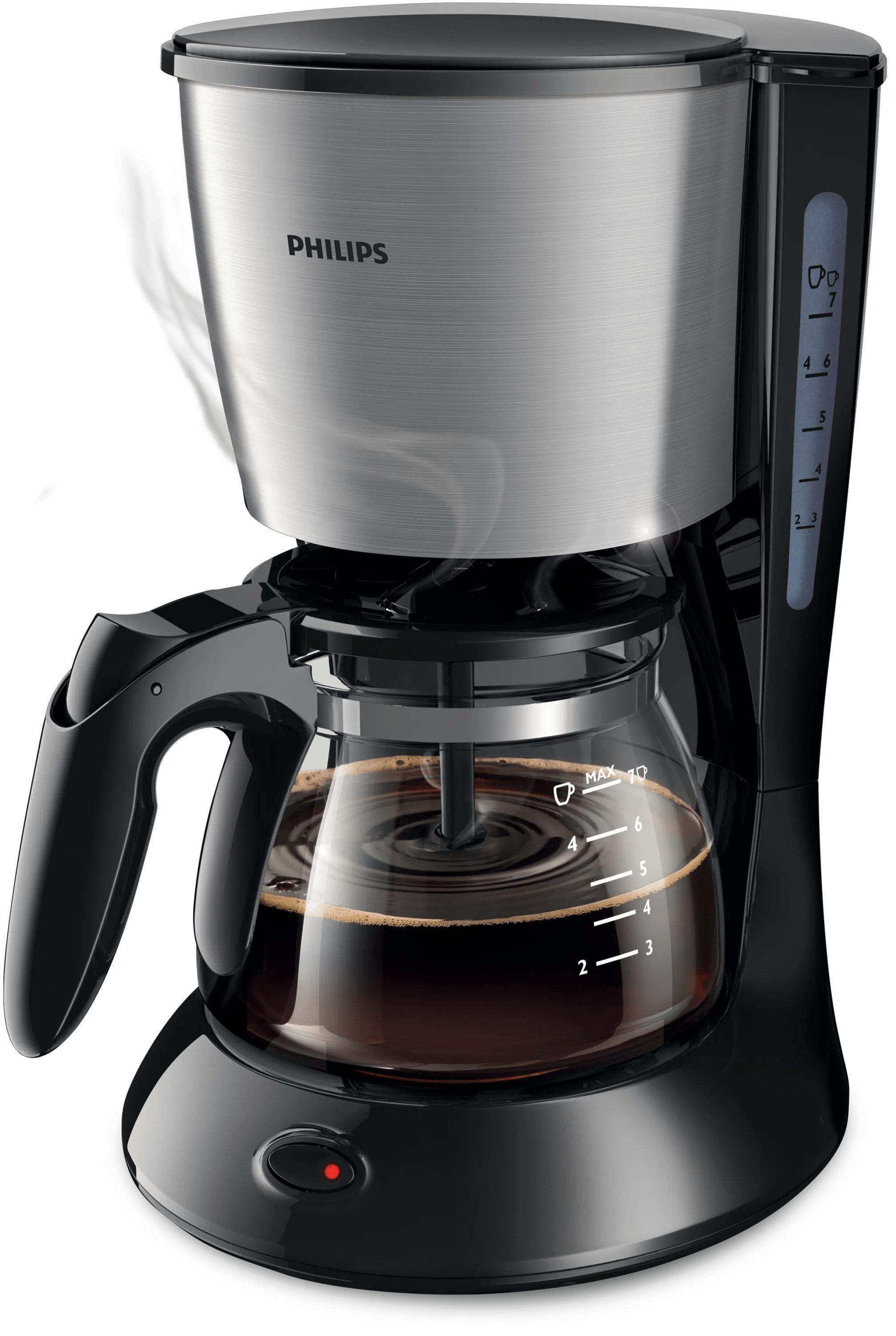 Máquina de Café de Filtro PHILIPS HD7435/20 (700 W - 0,6 l - Altura 27 cm - Preto)