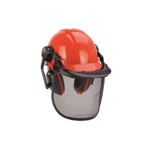 Capacete Florestal de Proteção EINHELL BG-SH 2 (52–66 cm - Preto/Vermelho)