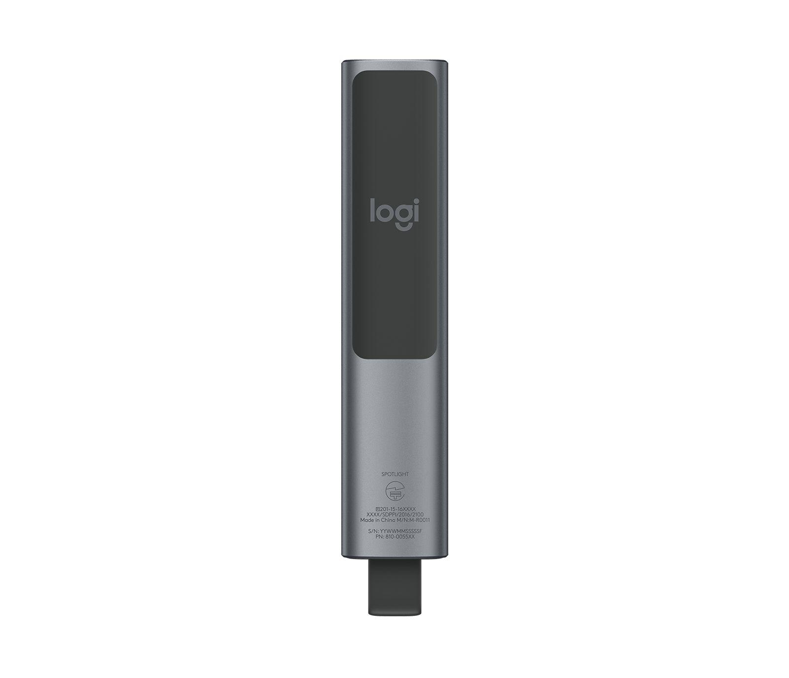 Comando de Apresentações LOGITECH Spotlight Plus (Bluetooth e radiofrequência - Windows e macOS - Cinzento) — miniatura 3