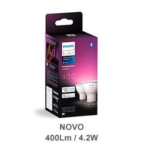 Lâmpada LED Inteligente PHILIPS Hue White & Color Ambiance GU10 929003666502 (Plástico - Branco) — miniatura 3