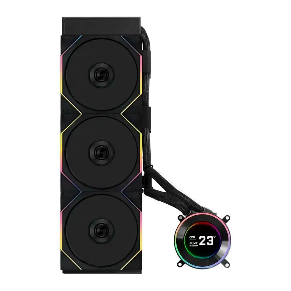 Sistema de Refrigeração Líquida CPU LIAN LI HydroShift II LCD-C 360TL (360 mm - Ecrã LCD 2,1" - Preto) — miniatura 2