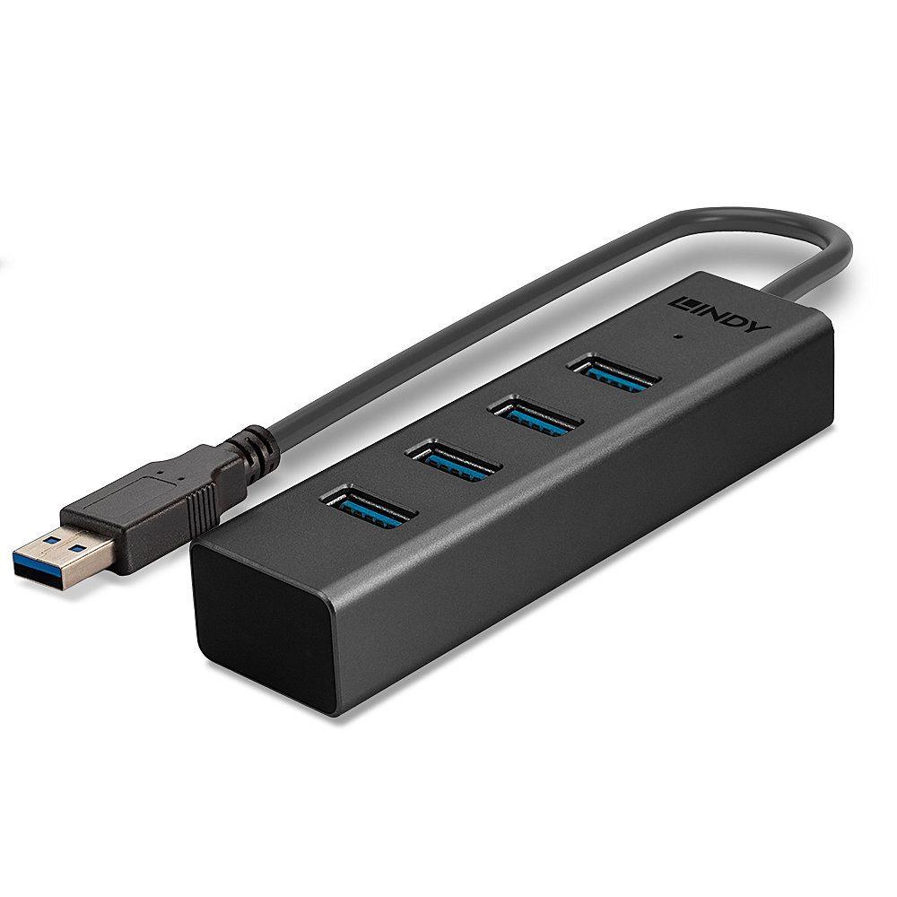 Hub USB LINDY 43324 (0,3 m - Preto) — miniatura 5