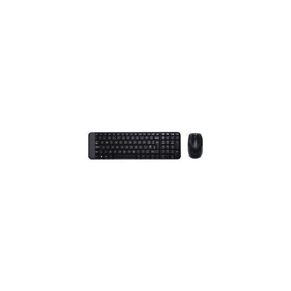 Teclado e Rato LOGITECH MK220 (Estados Unidos - Mini - RF Wireless - Preto) — miniatura 3