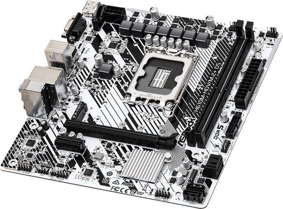Motherboard ASROCK H610M-HDV/M.2+ D5 (LGA 1700), miniatura 3