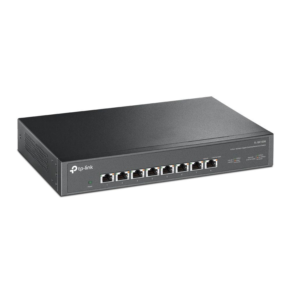 Switch TP-LINK TL-SX1008 (10G Ethernet - 16 MB - 160 Gbit/s - Preto), miniatura 3