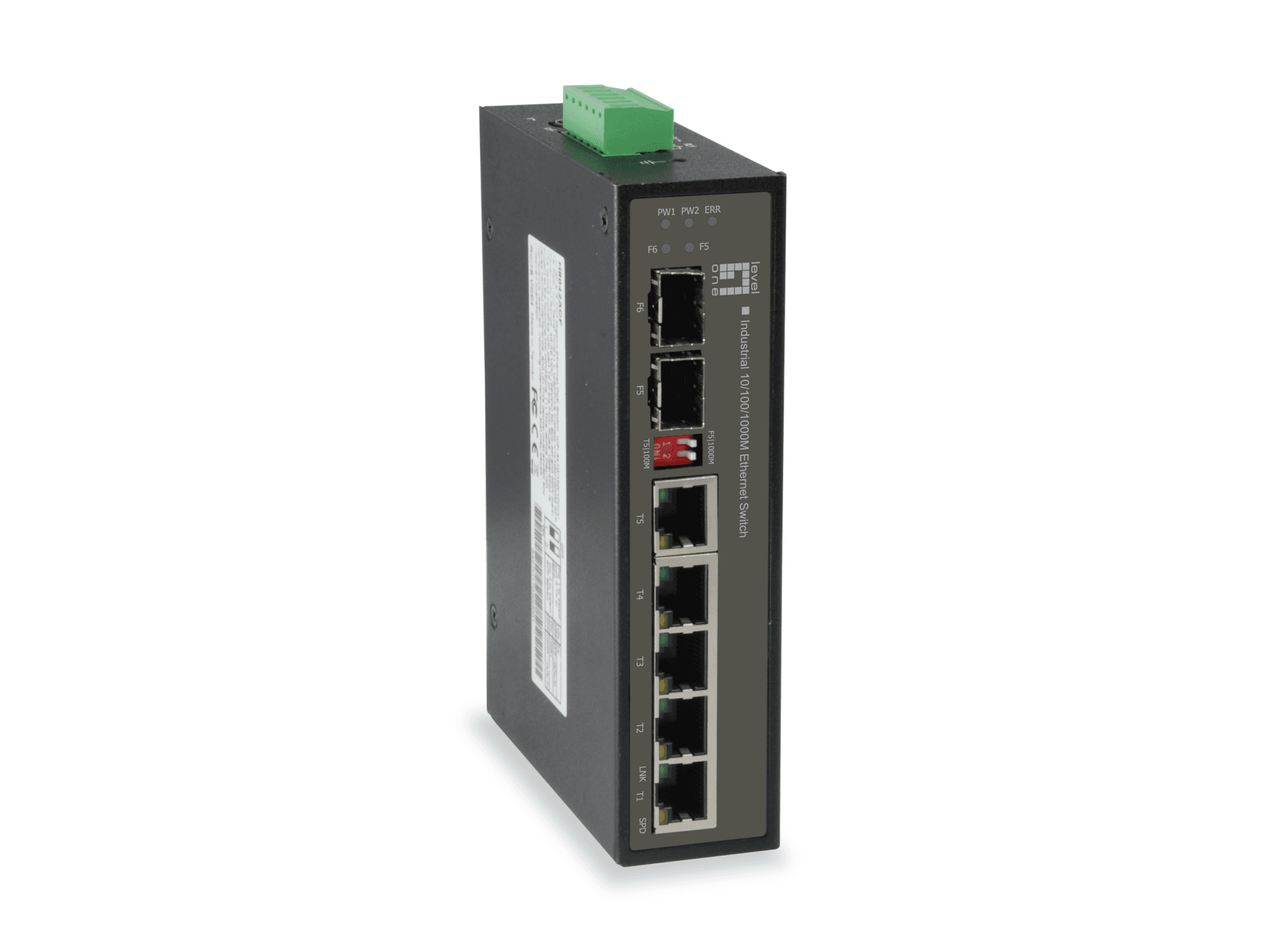 Switch Industrial LEVEL ONE IES-0600 (Gigabit Ethernet - 1 MB - 12 Gbit/s - Preto) — miniatura 3