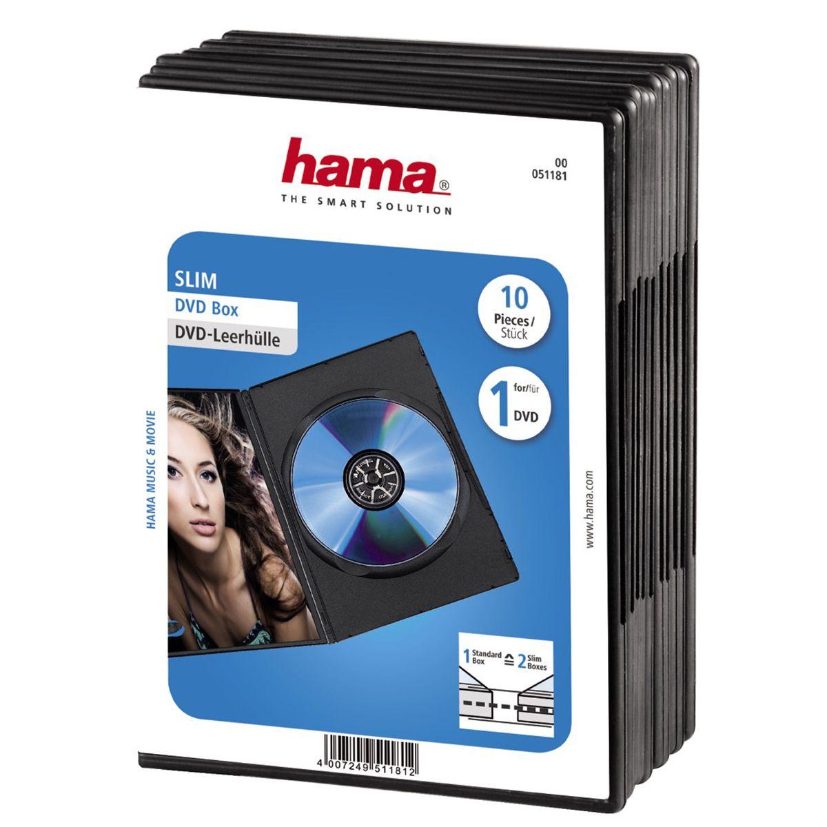 Caixa Slim para DVD HAMA 51181 (Microsoft - Preto) — miniatura 2