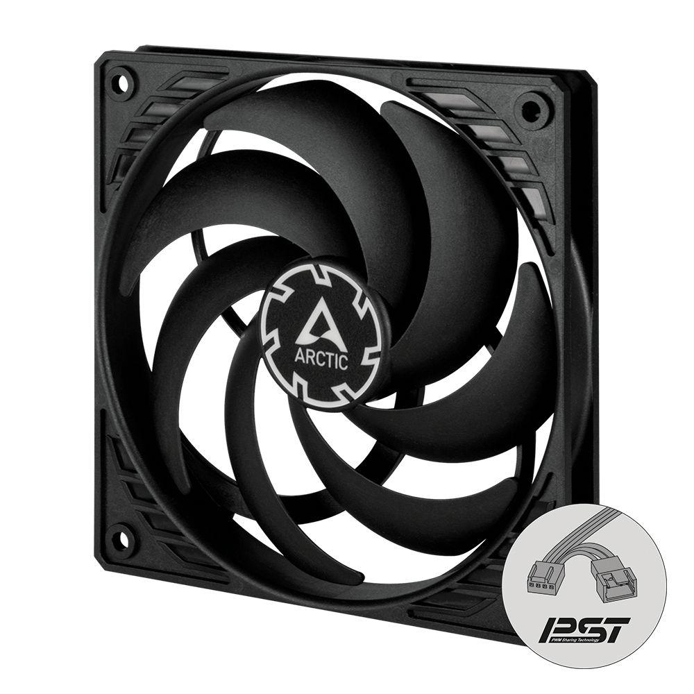 Ventoinha para Caixa de PC ARCTIC P12 Slim PWM PST (Não suportado - Plástico - Preto), miniatura 2