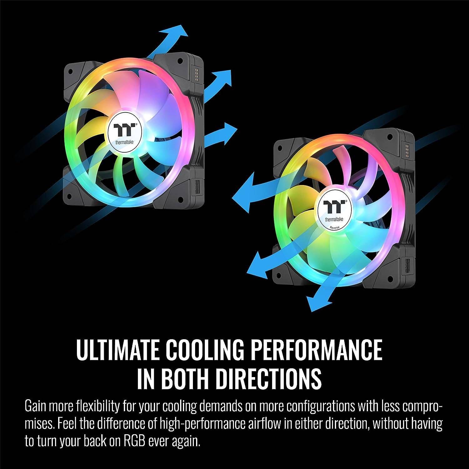 Conjunto de Ventoinhas THERMALTAKE SWAFAN EX12 ARGB (Branco) — miniatura 6