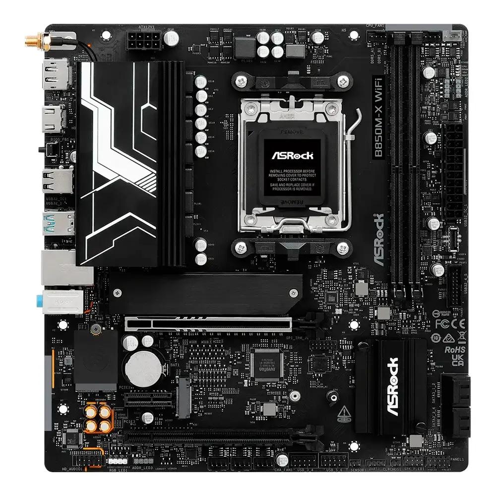 Motherboard ASROCK B850M-X WiFi R2.0 (AM5 - micro-ATX - DDR5-SDRAM - Preto), miniatura 3