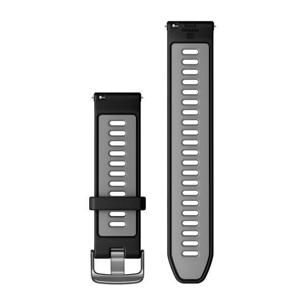 Correia para Smartwatch GARMIN Forerunner 265 (Preto, cinzento - Silicone - Preto/Cinzento) — miniatura 2