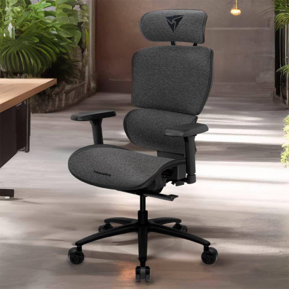 Cadeira de Escritório Ergonómica THUNDERX3 XTC Loft (125 kg - Até 8 cm - Até 79 cm em altura - Preto/Cinza), miniatura 5