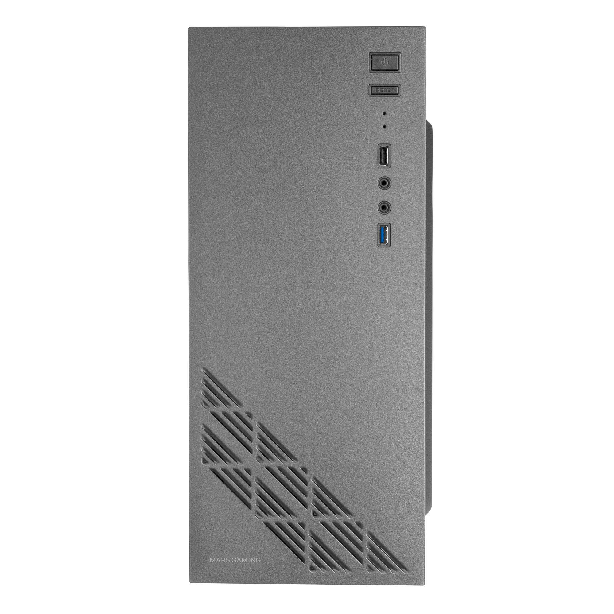 Caixa PC MARS GAMING MC100 (ATX, micro ATX, Mini-ITX - 2.5" - Mini-ITX, ATX - Preto)
