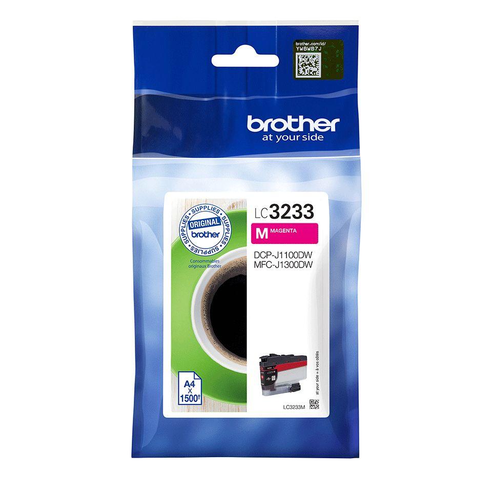 Tinteiro BROTHER LC3233M (1500 páginas - Magenta)