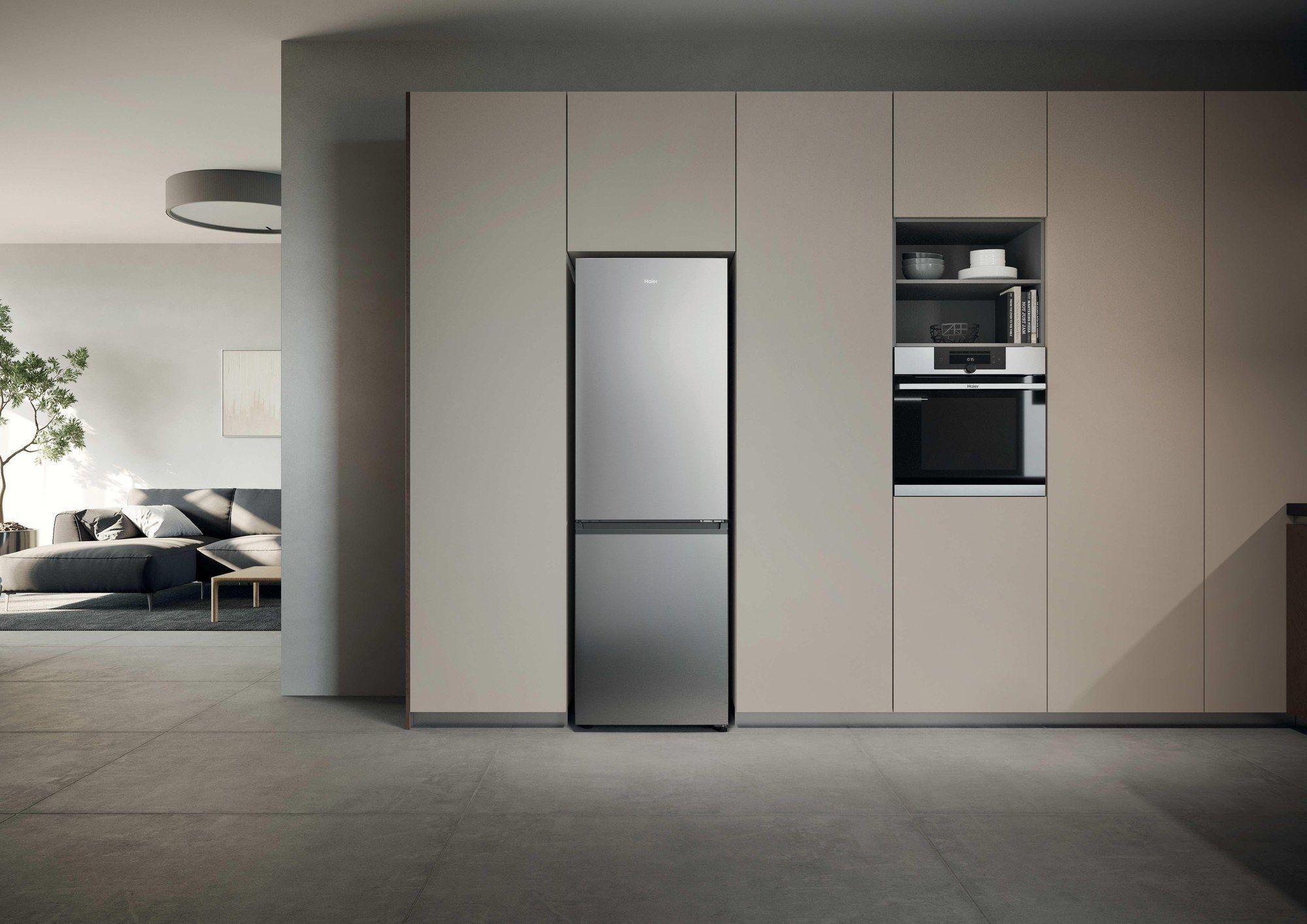 Frigorífico Combinado Independente HAIER HDPR1618CNPK (352 L - 185x59,5x66,7 cm - 185 cm - Inox), miniatura 9