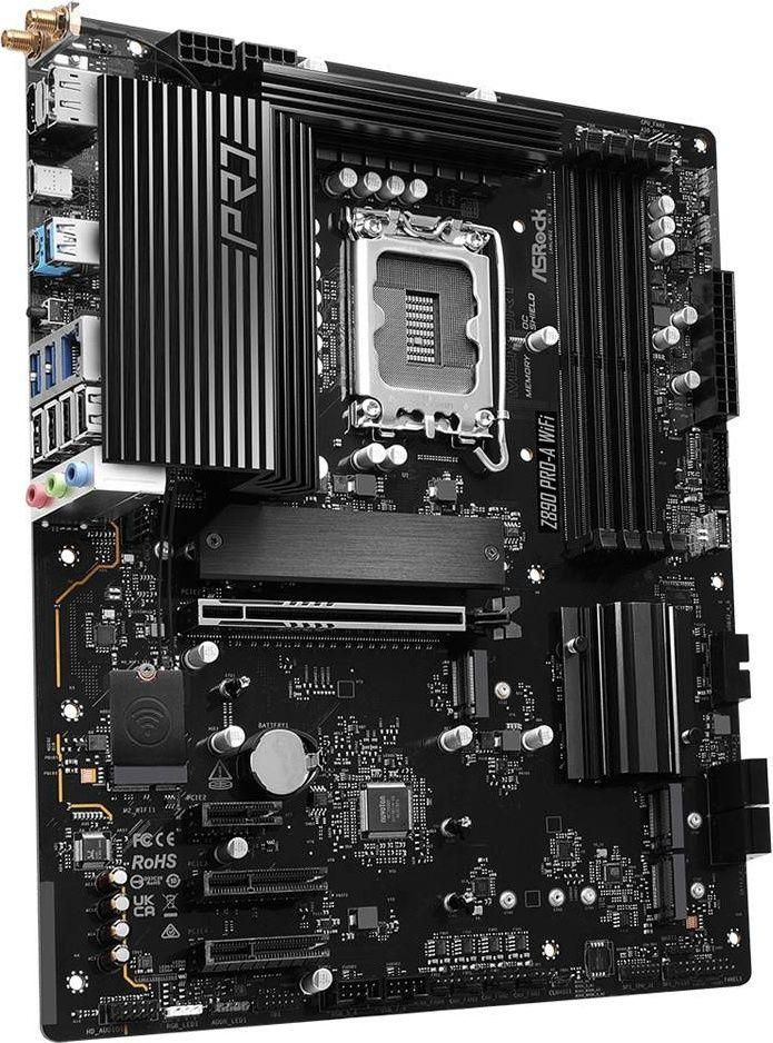 Motherboard ASROCK Z890 Pro-A WiFi (LGA 1851 - Intel Core Ultra Series 2 - ATX - Prateado), miniatura 4