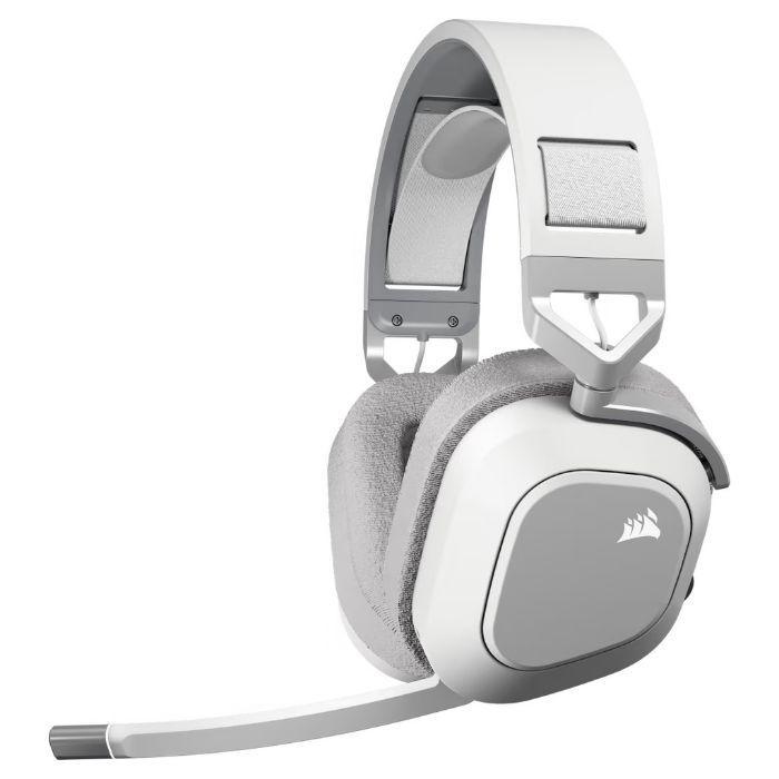 Headset Gaming CORSAIR HS80 MAX RGB Wireless (Binaural - Sem fios - Supra-aural - Branco) — miniatura 2