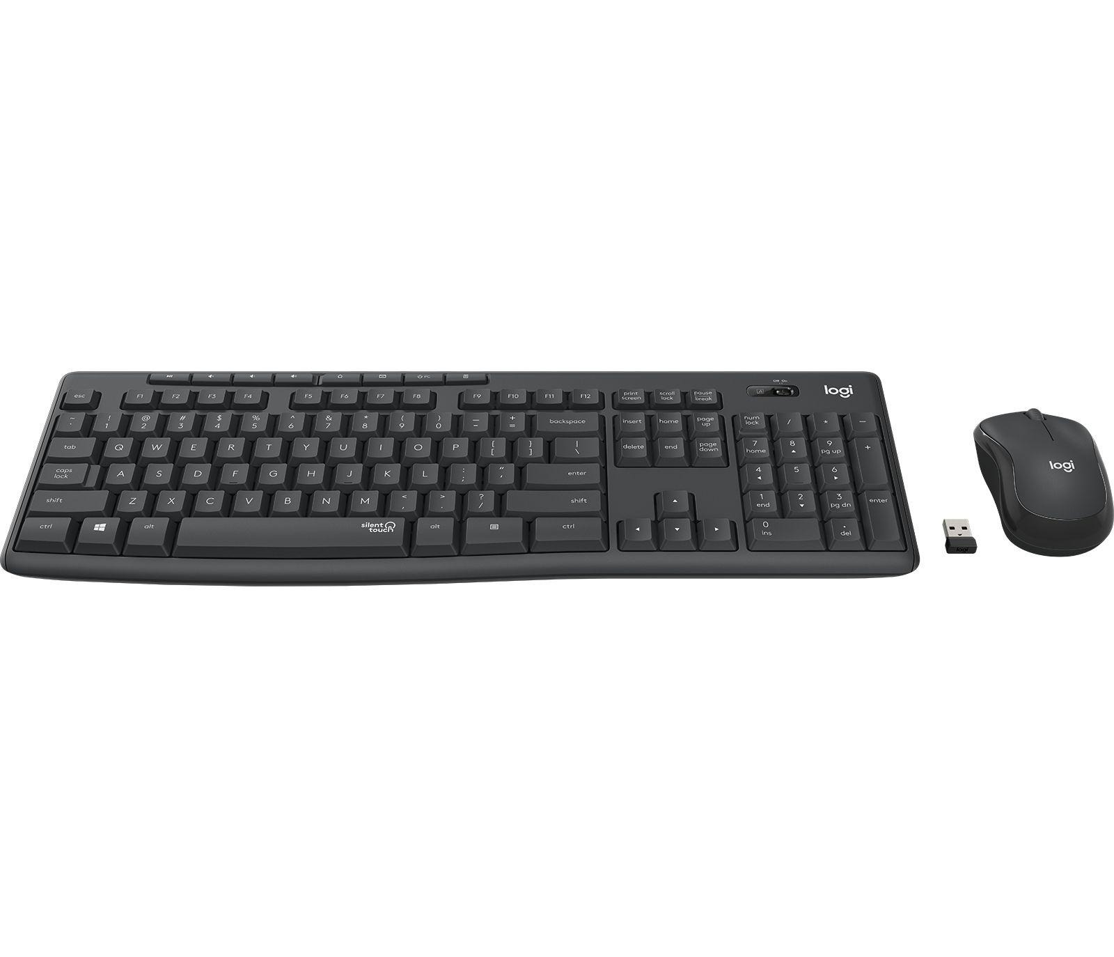 Conjunto de Teclado e Rato LOGITECH MK295 Silent (Espanhol - Tamanho completo - RF Wireless - Grafite) — miniatura 2