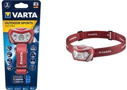 Lanterna de Cabeça VARTA Outdoor Sports H20 Pro 3AAA (200 lm - Cinzento e Vermelho)