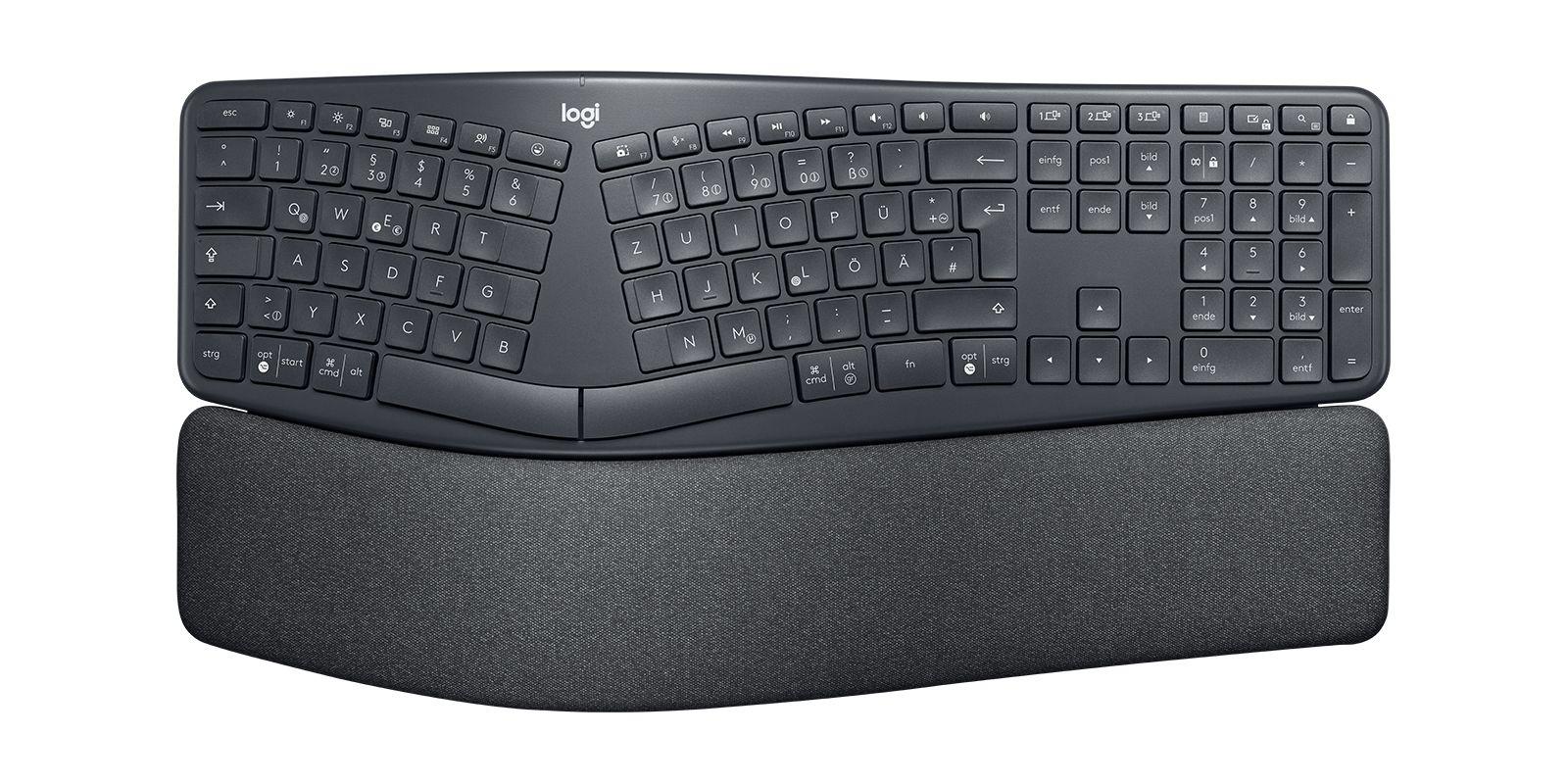 Teclado LOGITECH ERGO K860 for Business (Alemão - Teclas semi-mecânicas - Tamanho completo - Grafite), miniatura 3
